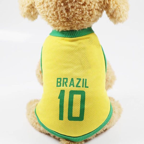 

dog apparel pet football print vest clothes for dogs costume sports t-shirt clothing plus size store