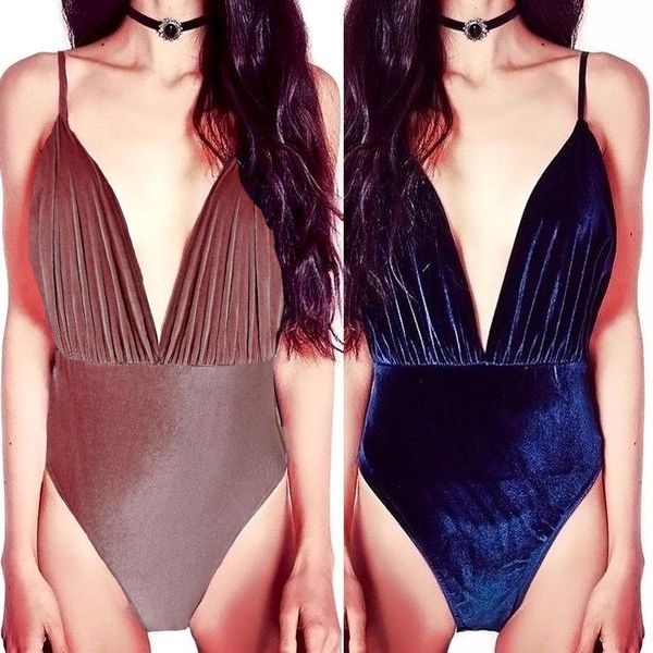 

body mechanics clothing style fashion women ladies one-piece swimsuit beachwear swimwear summer casual solid push up monokini bathing bodysu, Black