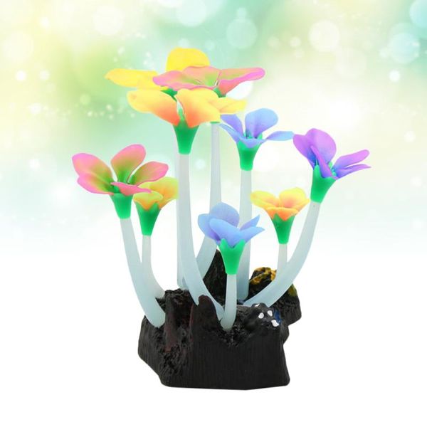 

safe soft fake creative artificial fluorescent water plant fish tank ornament aquarium decoration accessories decorations
