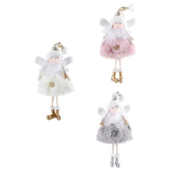 

christmas decorations 3pcs angel pendants lovely decors scene