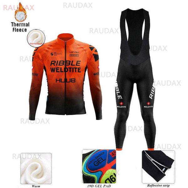 

huub jersey de ciclismo 2021 long sleeve cycling suit winter thermal triathlon professional men's mtb ropa racing sets, Black;blue