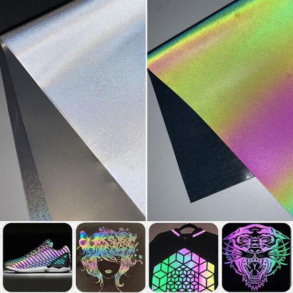 

gift wrap rainbow reflective lettering film heat transfer diy garment silhouette paper clothing bag pattern making craft