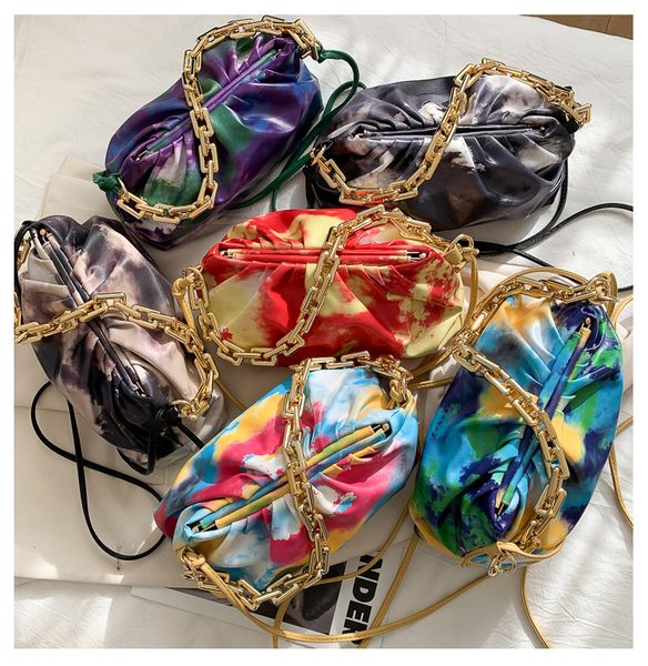 

cross-border chain ins bag fashion 2021 popular fold korean cloud handbags shoulder diagonal new jwjue