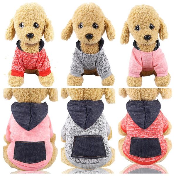 

dog apparel hoodies pet clothes dogs warm coat jackets cotton puppy overalls for costume cat clothing pets outfits