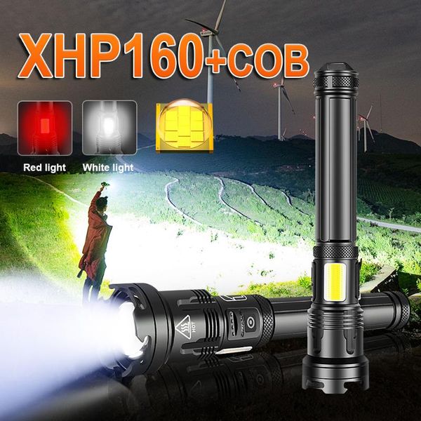 

other led lighting est torch light powerful usb rechargeable tactical flash 18650 xhp160 xhp90 super bright hunting lantern