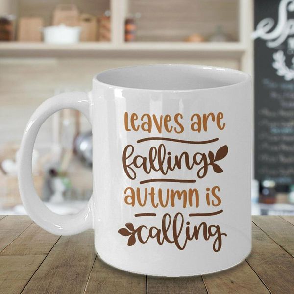 

mugs fall coffee mug i love gift for lover chocolate cup