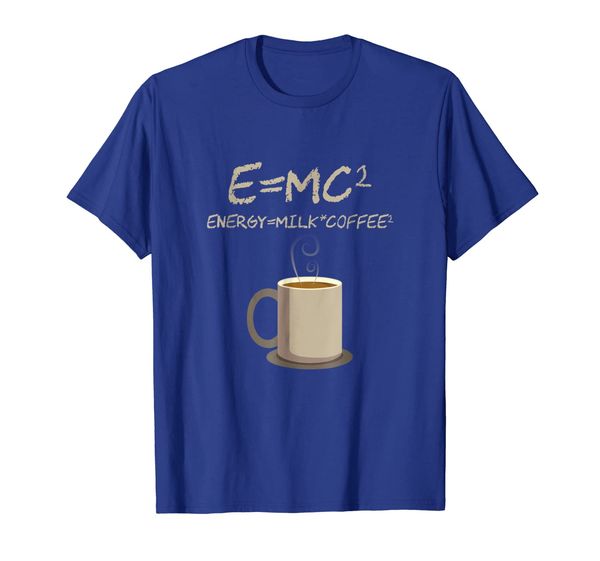 

e=mc2 funny science coffee energy milk coffee gift t shirt, White;black