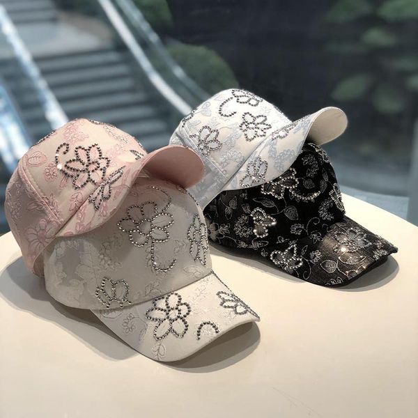 

designer version ins diamond butterfly children's spring and summer leisure fashion versatile breathable sunshade baseball cap trend, Yellow