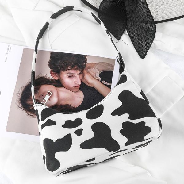 

evening bags fashion cow zebra pattern bag chain baguette women shoulder crossbody designer handbags and purse 2021