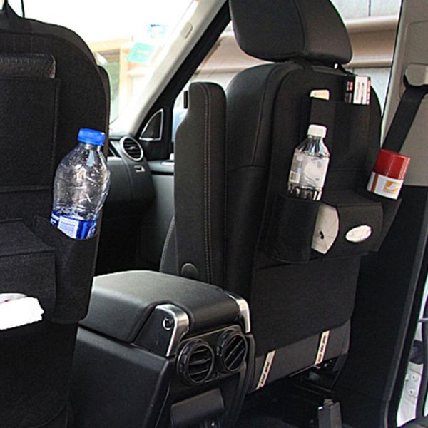 

car organizer 2pcs rear seat storage bag chair back container multi-functional hanging