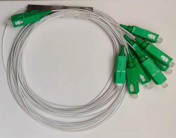 

fiber optic equipment 10pcs/lot 0.9mm plc splitter 1x2 1x4 1x8 1x16 sc/apc ftth single mode