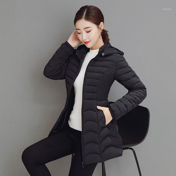 

women's down & parkas 7xl large size winter coat big fur parka hooded female slim jacket for warm long outerwear1 ts7i, Black
