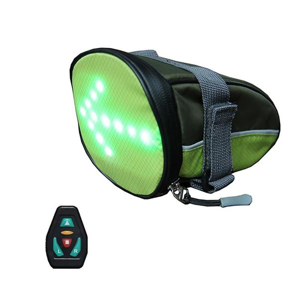 

bike lights bicycle under seat bag reflective led with remote control durable signal supplier saddle for