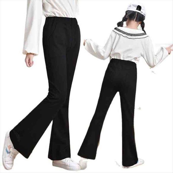 

vidmid girls spring autumn pants trousers childrens flared baby kids fashion slim bottoms p2146, Blue