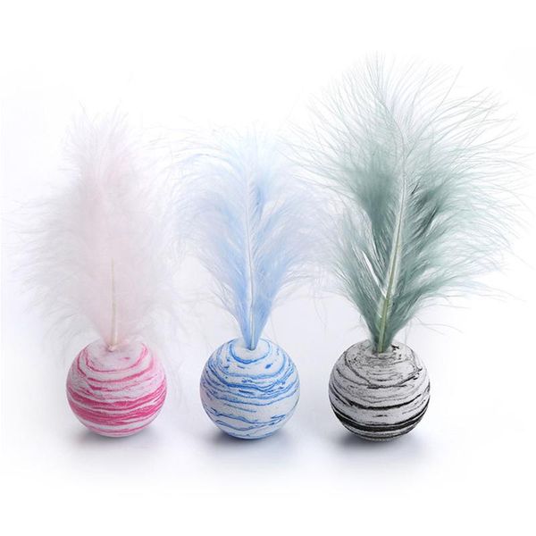 

material cat toy star ball plus feather light foam throwing pet products for cats dogs kitten puppy plush toys