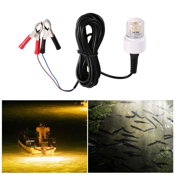 

leds night fishing light submersible led underwater lamp bait squid fish attracting with 5.5m cord accessories