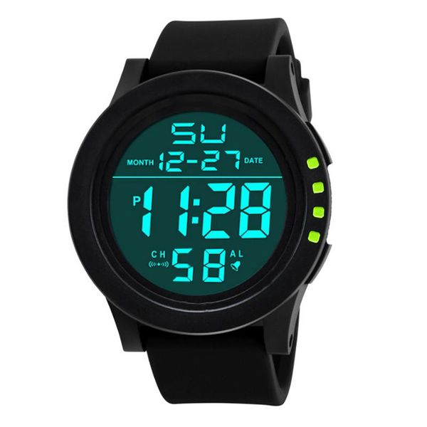 

fashion led waterproof digital quartz watch military sport men's reloj electrÃ³nico luminoso para hombre f5 wristwatches, Slivery;brown