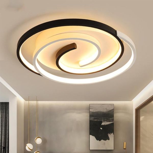 

ceiling lights geometric creative aluminum round simple modern led bedroom living room study light