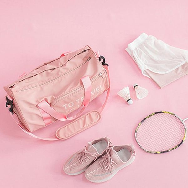 

fitness bag female quality yoga dry and wet separation training large capacity portable short-distance travel bagb612 duffel bags