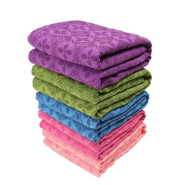 

yoga mats towel sweat-absorbent non-slip blanket pvc plum mat sports