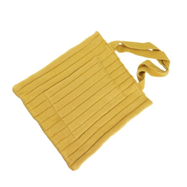 

theft protection simple wool knit shoulder bag stylish fashion handbag casual shopping for outdoor (white)