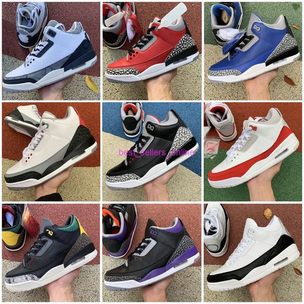 

3 2021 3s new arrival unc jumpman laser orange fire red mens basketball shoes 4 4s union sail designer trainers sneakers size 40-47