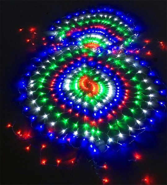 

strings 472led 8 controller modes peacock mesh net string lights european plug 220v fairy lamp for christmas year wedding party