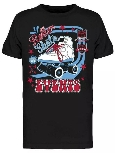 

Roller Skate Events Tee Men's -Image by Shutterstock, White;black
