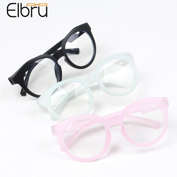 

elbru anti blue light glasses frame girls&boys colorful eyewear baby fashion anti-radiation uv400 computer goggles for children sunglasses f, Black