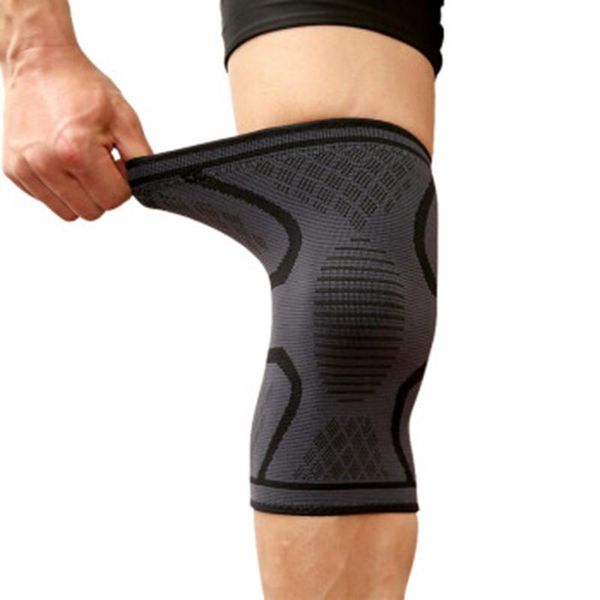 

elbow & knee pads 1pcs fitness running cycling support braces elastic nylon sport compression pad sleeve for basketball volleyball, Black;gray