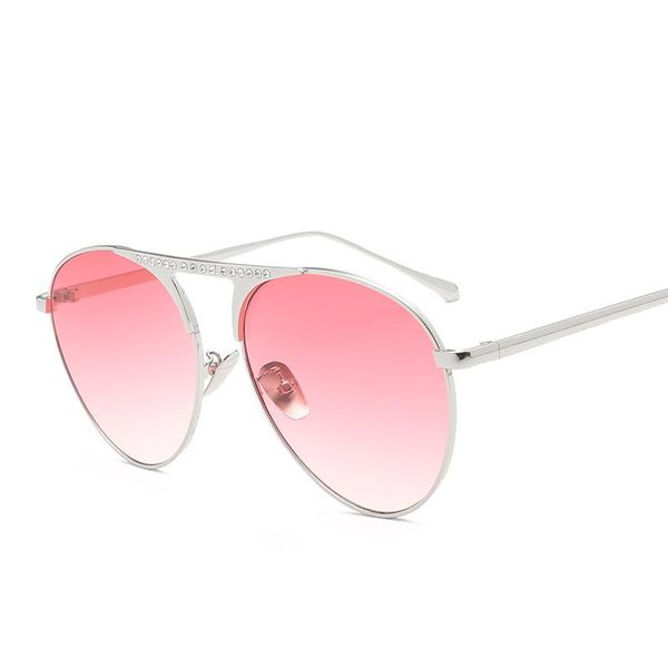 

sunglasses the female point drill street snap fashion, White;black