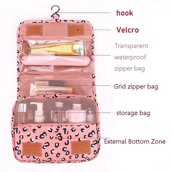 

neck ties high capacity makeup bag travel cosmetic waterproof toiletries storage bags kit ladies beauty neceser organizer, Blue;purple