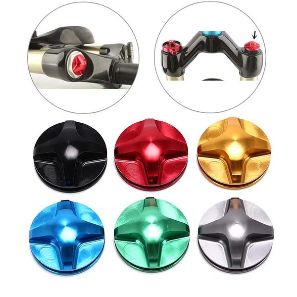 

bike forks bicycle fork coveraluminum alloy nozzle mountain front gas shoulder caps