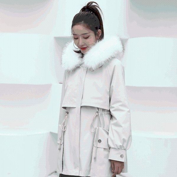 

women's fur & faux sent to overcome the long paragraphs qiu dong customizable parker added rongchang garment manufacturers supply, Black