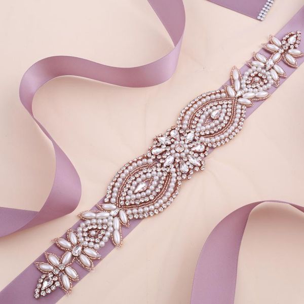 

wedding sashes rhionestone bridal belt diamond beads dress for accessories silver sash formal belts, White