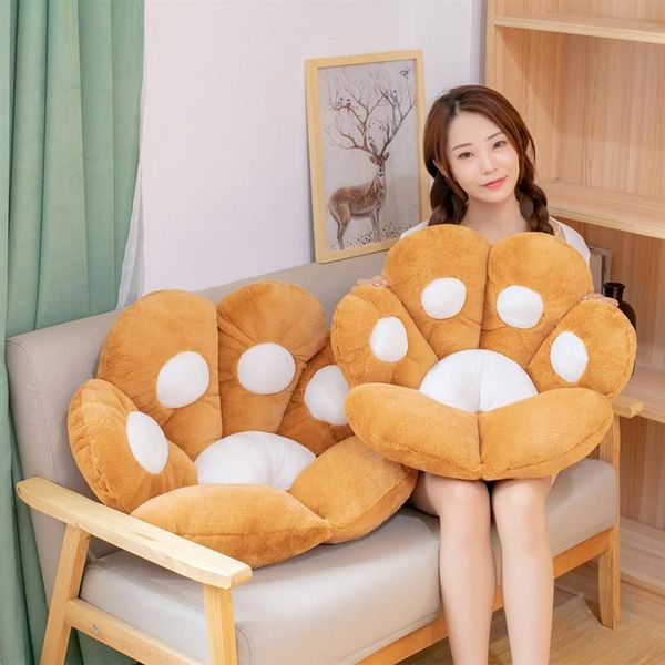 

cushion/decorative pillow 2 sizes cat bear plush seat cushion indoor floor stuffed sofa colorful animal decor for children grownups gift