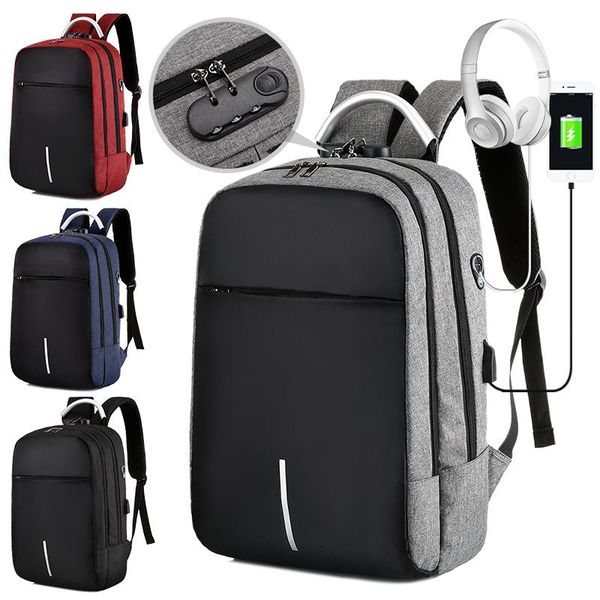 

backpack men's charging waterproof computer password lock multifunctional large capacity business travel bag