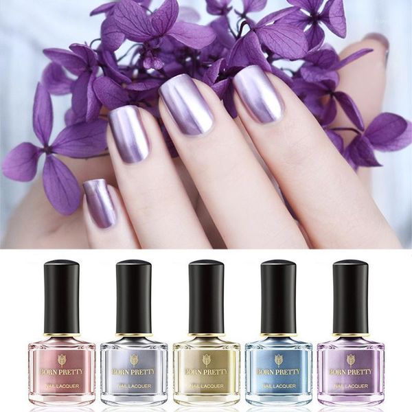 

pretty metallic luster series nail polish 6ml mirror effect lacquer varnish rose gold manicure vernis base coat1