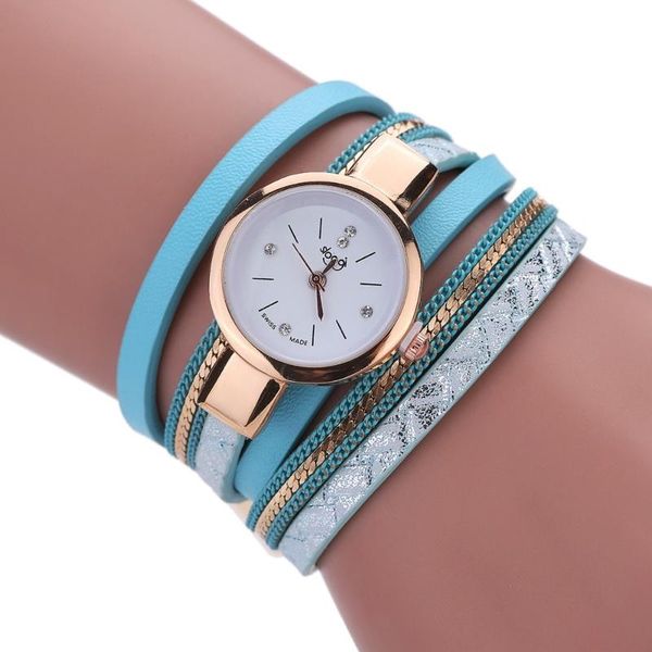 

wristwatches fashion women watch gilt braided leather bracelet clock casual woman wristwatch quartz watches montre femme relogi, Slivery;brown