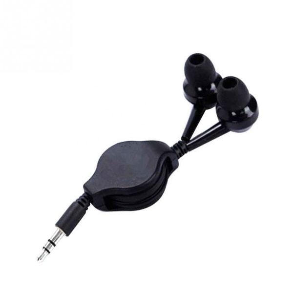 

headphones & earphones 1pc easy to carry stretchable cable in-ear earphone headset portable straight insert extendable wire headphone