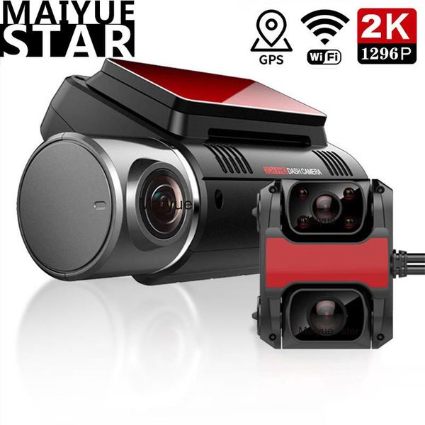 

car rear view cameras& parking sensors maiyue star 3 lens 1296p dvr inch hd camera gps navigation wifi driving recorder full night vision da