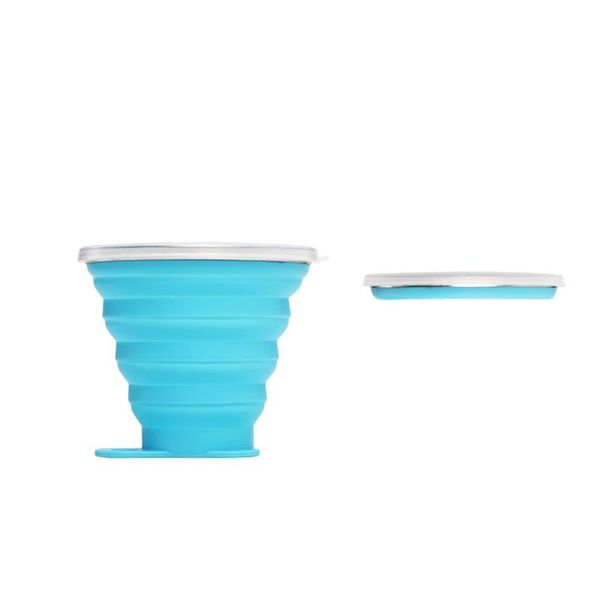 

water bottle outdoor camping exquisite folding cup 270ml large capacity silicone creative sports