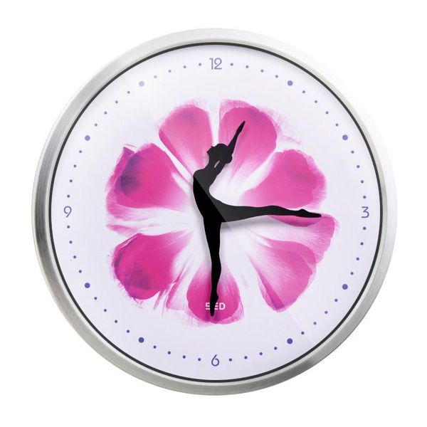 

wall clocks dancing ballet theme clock simple modern design decorative girls room metal frame quartz watch home decor 12"