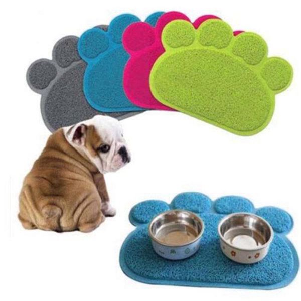 

1pc pets feet mat placemat pvc radiating dog cats sleep feeding pads gift dogs pet supplies comfortable kennels & pens