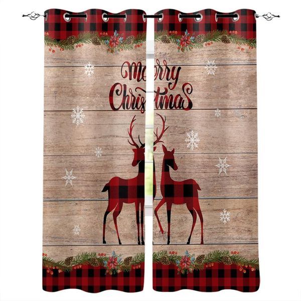 

curtain & drapes christmas snowflake elk curtains for bedroom living room