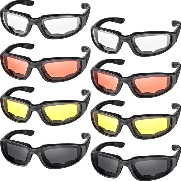 

outdoor eyewear safety glasses polarized motorcycle riding goggles padding uv protection dustproof windproof sunglass