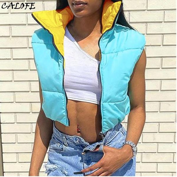 

running jackets women padded thick zipper coat tank turtleneck winter solid vest bubble jacket warm short casual streetwear, Black;red