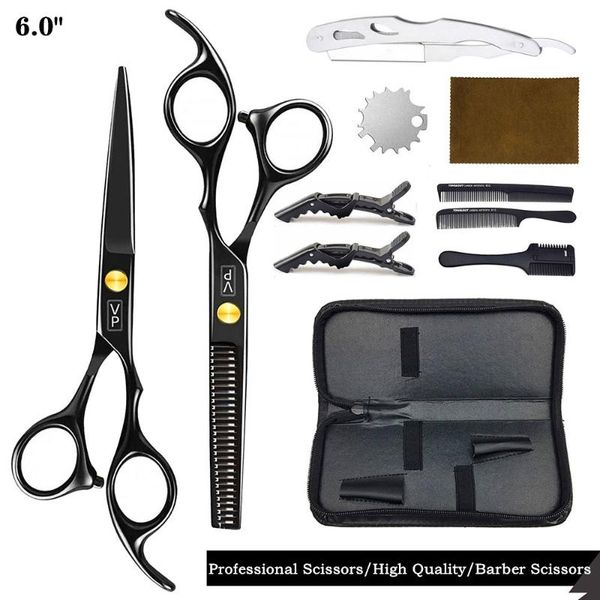 

hair scissors 440c barber 6.0" japanese steel cutting professional shop thinning