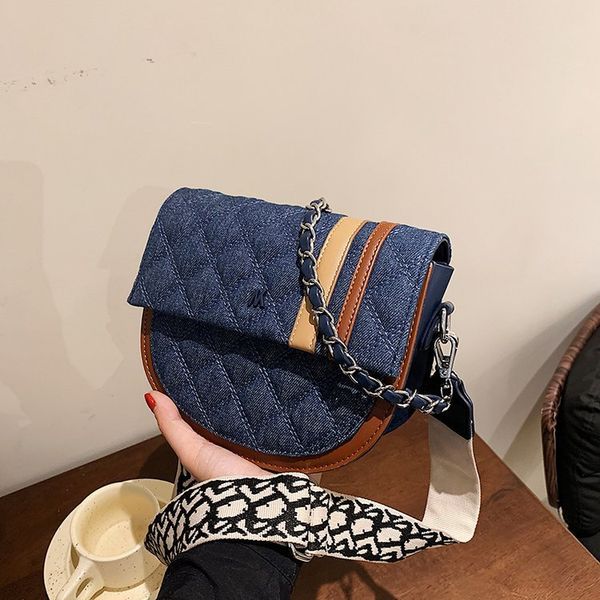 

luxury handbags 2021 messenger women's new fashion saddle diagonal one shoulder small cowboy armpit bag
