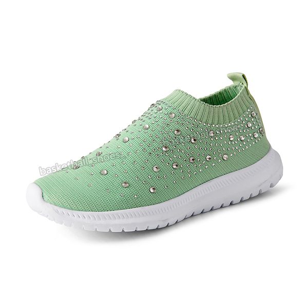 

2021 women shoes larges sizes rhinestones sock colors matching thick-soled old couple sh sports sneaker woman trainers sneakers 35-43, Black
